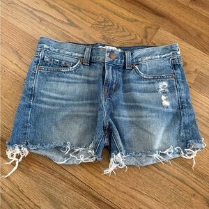 Women’s  Brand Frayed Blue Jean Shorts